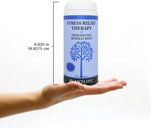 Miniatura 5 de Sal de baño mineral terapéutica para aliviar el estrés, 16 oz.