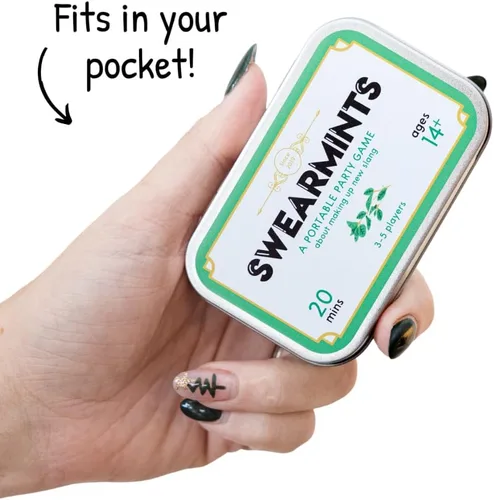 Miniatura 2 de Cheer Up Games Juego de cartas portátil Swearmints El juego de fiesta portátil que cabe en tu bolsillo, combina palabras tontas para crear