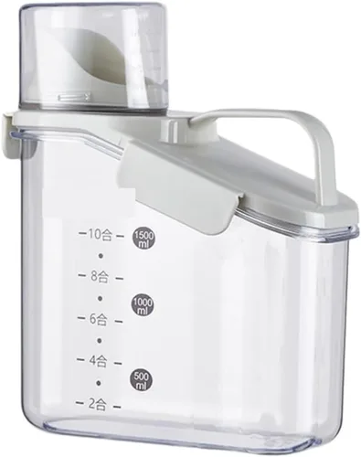 Miniatura 11 de Dispensador de cereales Dispensador de cereales Dispensador de cereales para alimentos secos, recipiente hermético para almacenamiento de cocina