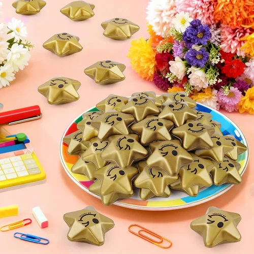 Miniatura 2 de SHQDD 36 bolas de estrés, bolas de estrés de estrella para adultos y niños, mini bolas de espuma para aliviar el estrés, alivio de la ansiedad
