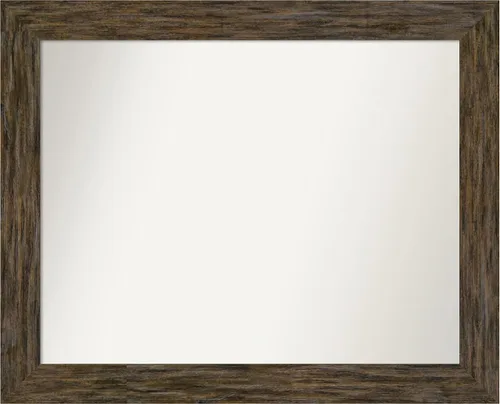 Miniatura 33 de Amanti Art Espejo personalizado, espejo de baño marrón Fencepost, espejo de pared o espejo de tocador de baño sobre el fregadero (27 x 27 pulgadas)