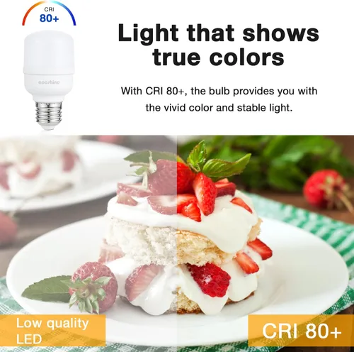 Miniatura 5 de aooshine Q50 Bombilla LED regulable – Bombilla LED blanca cálida de 3000 K, base E26 estándar, 1 paquete, 650 lúmenes, bombillas de iluminación