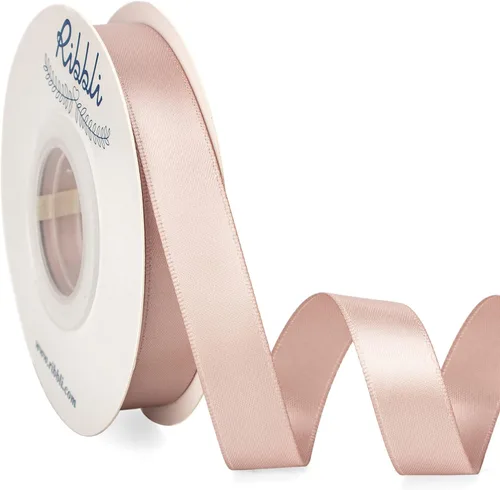 Miniatura 128 de Ribbli - Cinta de satén de doble cara dorada, 1 pulgada x 25 yardas, uso para ramo de lazos, envoltura de regalos, decoración de boda Dorado