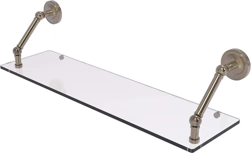 Miniatura 41 de Allied Brass PR-1/22-ORB Pr - Estante de vidrio con bordes biselados de 1 pulgada, 22 pulgadas, bronce aceitado