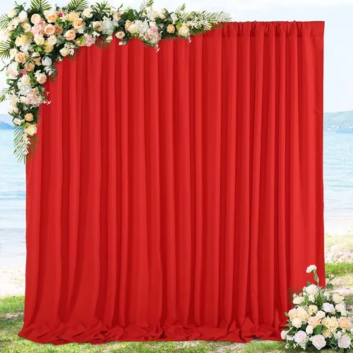 Miniatura 15 de Cortinas de fondo de poliéster negro para cortinas, 2 paquetes de 5 x 8 pies, cortina de tela de cortina de Halloween para decoración de fiestas