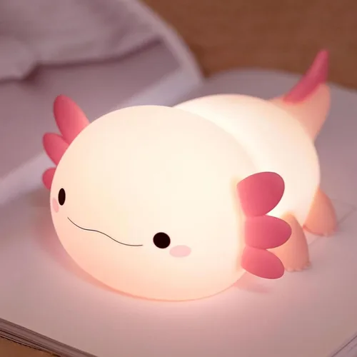 Miniatura 11 de Luz nocturna de silicona de pingüino, bonita lámpara de pingüino rosa con sombrero, luz nocturna de guardería para bebé, recargable/regulable, Bebé