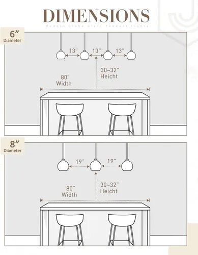Miniatura 6 de Lámpara Colgante Moderna de Oro Pulido, Lámpara Colgante de Globo de 18 cm de Siglo Medio con Vidrio Transparente para Isla de Cocina, Comedor