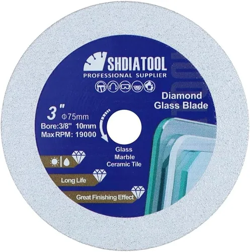 Miniatura 30 de SHDIATOOL Disco de corte de diamante de vidrio de 2 pulgadas, rueda de corte ultradelgada para azulejos de cerámica, porcelana y mármol de 50 mm