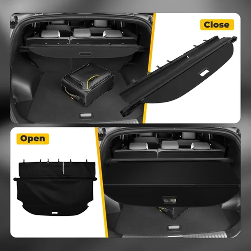 Miniatura 5 de OCPTY Cubierta de carga trasera para maletero 2013-2018 compatible con Toyota RAV4 2.5L Tonneau cubierta de seguridad