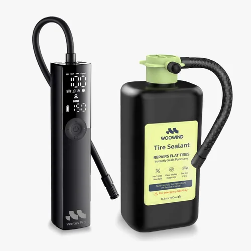 Miniatura 11 de Woowind Compresor de Aire Portátil Inflador de Neumáticos Premium, 2 Veces Más Rápido, Bomba de Aire de 150PSI para Neumáticos de Coche, Bomba