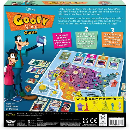 Miniatura 2 de Funko Disney A Goofy Movie - Juego de mesa para niños de 7 años y más, 2-4 jugadores