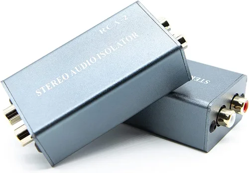 Miniatura 3 de Aislador de bucle de tierra RCA, filtro de ruido, carcasa de aluminio, eliminador de zumbido, aislador para HIFI estéreo de cine en casa reproductor