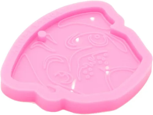 Miniatura 4 de Molde de silicona brillante para perros de resina brillante para bricolaje, llavero, joyería, molde epoxi, manualidades, manualidades, moldes