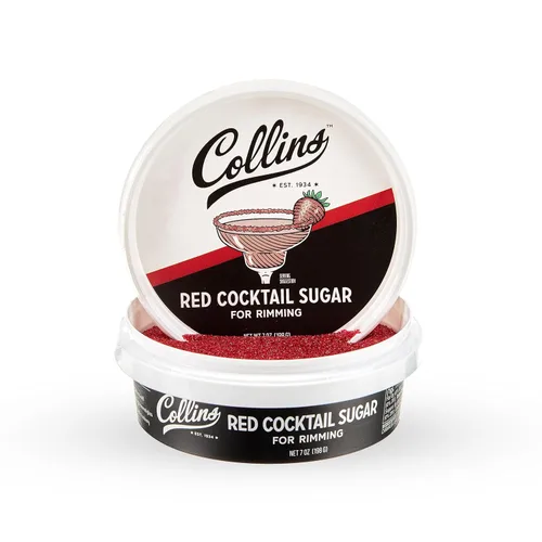 Miniatura 11 de Collins Cosmopolitan Cocktail Sugar, Red Cranberry Flavored Rimming Sugar for Cosmos, Cranberry Martinis, Vodka Cranberry, Champagne Spritzers, 4 oz