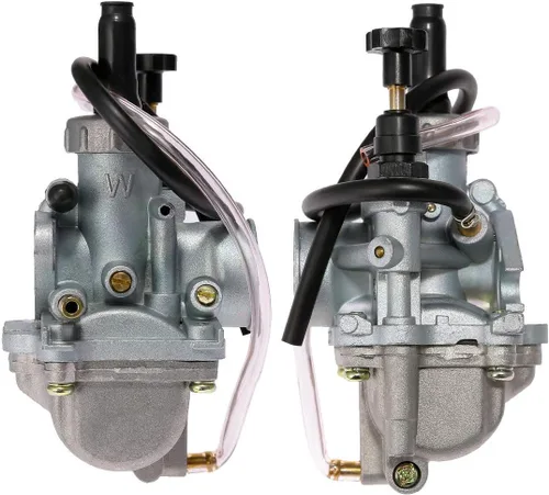 Miniatura 3 de Carburador LT80 para ATV Suzuki LT80 Quadsport 1987-2006 Carburador Carb con Bota de Admisión del Filtro de Aire + Llave de Paso