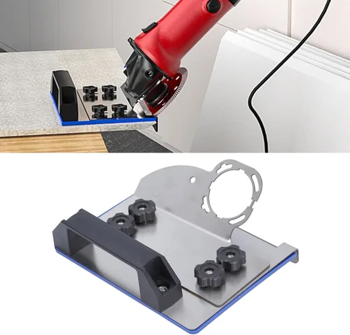 Miniatura 7 de Herramienta de biselado de azulejos para corte en ángulo de 45 grados, acero inoxidable y plástico, compatibilidad universal con amoladora angular