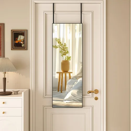 Miniatura 8 de Hasipu Espejo de Puerta de Cuerpo Completo, 44" x 16" Espejo de Cuerpo Completo Sobre la Puerta Colgante Montado en Pared para Dormitorio, Sala