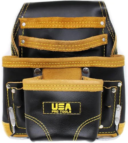Miniatura 10 de Bolsa de herramientas de cuero USA Pro Tools para carpintero Mejor para electricistas, plomeros, personal de mantenimiento y enmarcadores 10