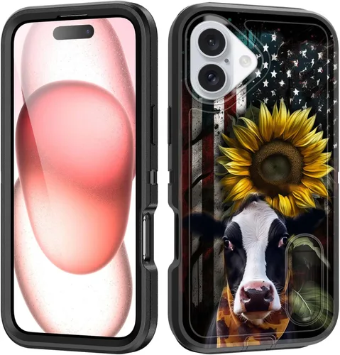 Miniatura 157 de Funda para iPhone Air con soporte integrado, a prueba de golpes, polvo y caídas, 3 capas, grado militar, funda protectora para iPhone Air de 6.5