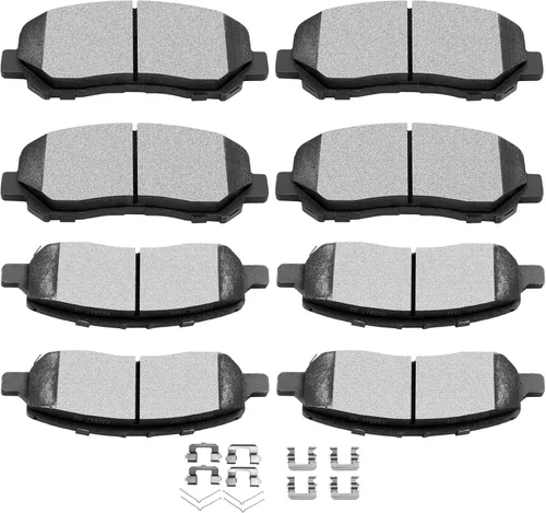 Miniatura 27 de SCITOO - Juego de pastillas de freno de cerámica, 8 pastillas de freno para BMW 740i 1995, 1997-2001, BMW 740i, 1995-2001 para BMW 740iL, 2000-2003