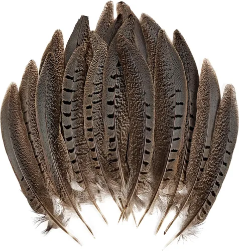 Miniatura 8 de MAOFENG 12 plumas naturales femeninas de cuello de anillo, plumas de faisán de 6 a 8 pulgadas, 5.9-7.9 in para manualidades, bodas, fiestas