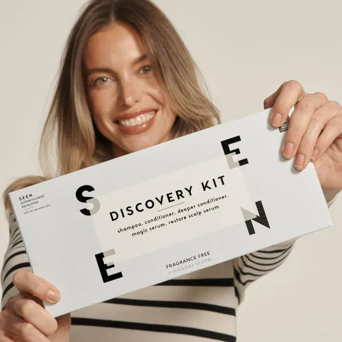 Miniatura 5 de SEEN Discovery Kit - Sin fragancia - Juego de cabello no comedogénico - Desarrollado por dermatólogos - Seguro para pieles sensibles, eccema y acné