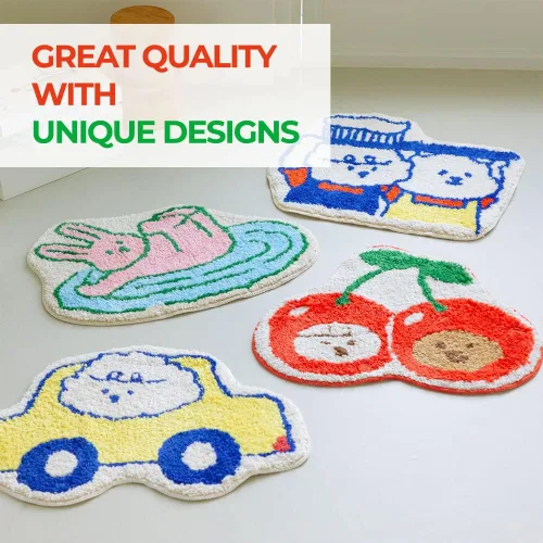 Miniatura 2 de Alfombra de baño, 24 x 17 pulgadas de grosor, extra suave, absorbente, parte trasera de goma duradera, antideslizante, lavable a máquina, alfombra