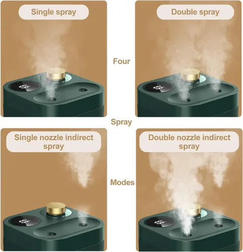 Miniatura 2 de Humidificador portátil inalámbrico para plantas, 27.1 fl oz, funciona con pilas, pequeños humidificadores de niebla fría para hasta 8 horas, Verde