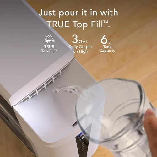 Miniatura 3 de Vornado MISTIC 6 Humidificador ultrasónico para toda la habitación, llenado superior, aromaterapia, tanque de 1.5 galones, salida de 3 galones