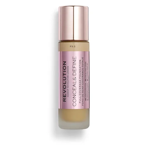 Miniatura 5 de Makeup Revolution Base oculta y define, cobertura completa y acabado mate, F13.2 para tonos de piel oscuros, vegano y libre de crueldad, 0.7 onzas