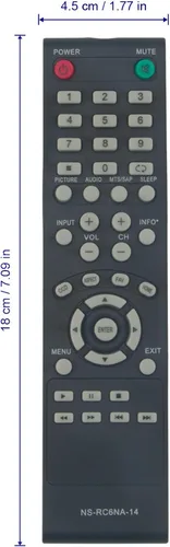 Miniatura 5 de NS-RC6NA-14 Reemplazo remoto para Insignia TV NS-24E40SNA14 NS-32D20SNA14 NS-24E40SNA14-A NS-24E40SNA14-B