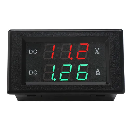 Miniatura 3 de DROK DC 4.5-100V Multímetro digital con voltímetro, amperímetro y panel de medidor de voltaje, medidor de amperios DC, medidor de voltaje, probador