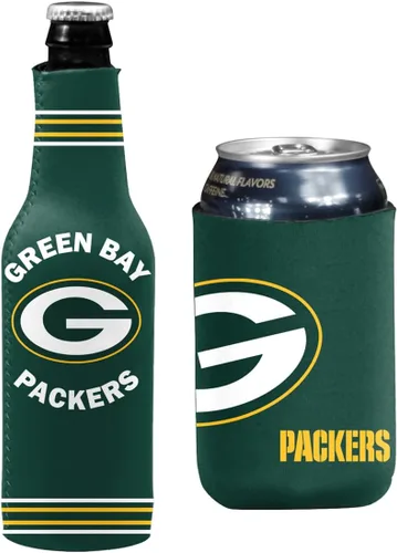 Miniatura 125 de Portavasos y Portabotellas de Fútbol Americano Aislante Enfriador de Bebidas Huggie Green Bay (Packers) - Estática activa