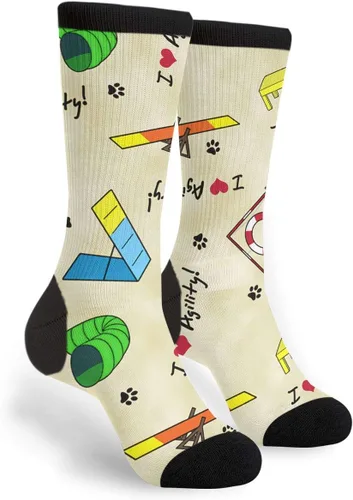 Miniatura 12 de Calcetines de tubo divertidos para hombres y mujeres, calcetines deportivos casuales para hombre y mujer