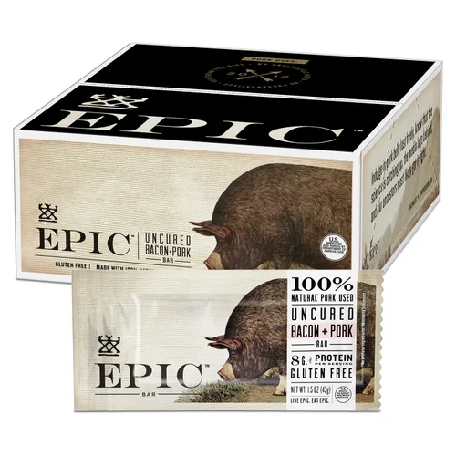 Miniatura 3 de EPIC Paquete de barras de proteína de tocino sin curar y barras EPIC de bisonte y arándano (12 unidades)