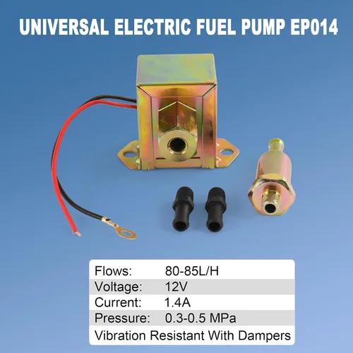 Miniatura 2 de Bomba de combustible eléctrica universal de 12 V EP014 para diésel o gasolina sólido metálico 4-6 PSI EP-014