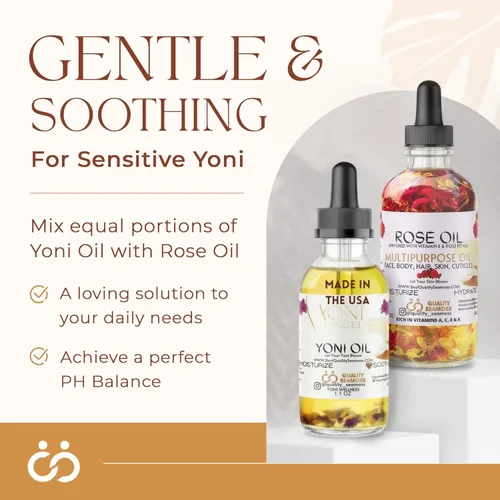 Aceite de Yoni hecho en EE. UU., restaura el equilibrio del pH, aceite de cuidado femenino fresco y a base de menta que alivia la sequedad, reduce