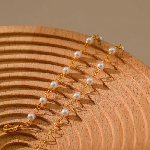 Miniatura 15 de Tobillera para mujer, chapada en oro de 18 quilates, tobillera con dije de oro, impermeable, para verano, playa, cadena de pie, joyería para regalos