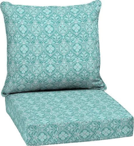 Miniatura 99 de Arden Outdoor Deep Seat Cushion Set, 24 x 24 pulgadas, Cojín para exteriores resistente al clima, a la lluvia y a la decoloración para silla, sofá