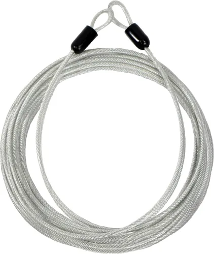 Miniatura 7 de Lumintrail Cable de seguridad con revestimiento de acero trenzado de 4 pies y 0.118 in (1/8 pulgadas), bloqueo de equipaje, cable de seguridad