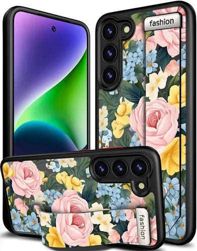 Miniatura 140 de Compatible para Samsung Galaxy S23 Funda Bonita con Correa Soporte Dedo Kickstand, Fundas de Silicona Geniales de Diseñador Funda Cover - Mariposa