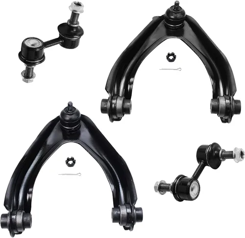 Miniatura 13 de Detroit Axle - Brazos de control superiores traseros para Chrysler 300 Dodge Challenger Charger Magnum, reemplazo del conjunto de brazos de control