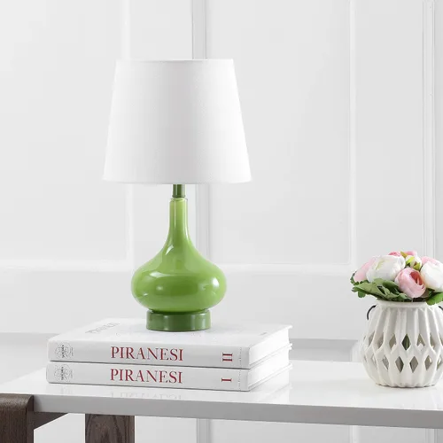Miniatura 5 de Safavieh Kids Lighting Collection Amy Green Gourd - Lámpara de mesa para dormitorio, sala de estar, oficina en casa, escritorio, mesita de noche