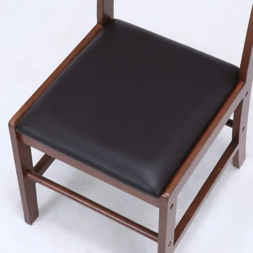 Miniatura 13 de 不二貿易(Fujiboeki) Fuji Boeki 98817 Dining Chair, Chair, Width 16.1 x Depth 20.1 x Height 31.1 inches (41 x 51 x 79 cm), Brown, Natural Wood, Synthetic