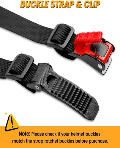Miniatura 5 de XFMT Correa de transporte para casco de motocicleta, ajustable, de liberación rápida, manos libres, correa de transporte para motocross, ATV