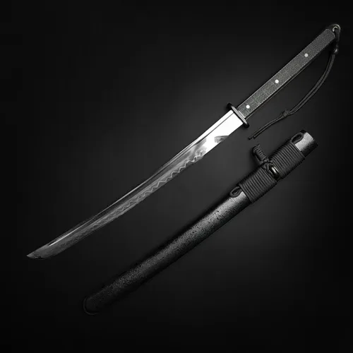 Miniatura 3 de Mushashi - Espada wakazashi táctica moderna – Espada katana forjada a mano – Espada Samurai – Hoja de acero de alto carbono 1060 – Armas