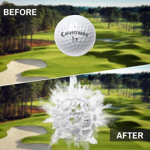 Miniatura 3 de Shanker Golf Bolas Explosivas - Bolas de Broma que Explotan al Impacto - Broma Divertida para Golfistas (Paquete de 3, Novedad)