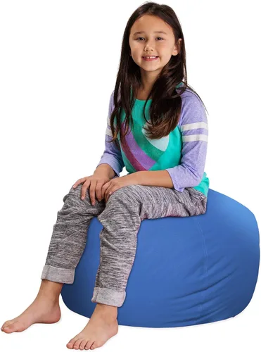 Miniatura 33 de Posh Stuffable Kids Funda de Silla Puf Rellenable para Almacenamiento de Animales de Peluche - Organizador de Juguetes Infantiles, Mediano 27