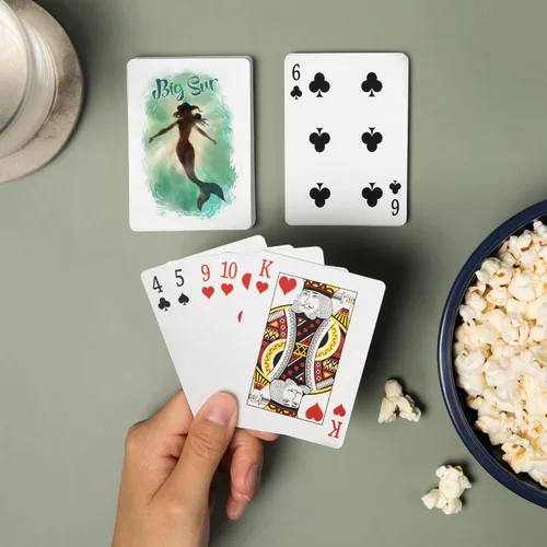 Miniatura 2 de Lantern Press Big Sur, California, Mermaid Underwater, 52 Playing Cards for Adults, Poker Size Card Deck