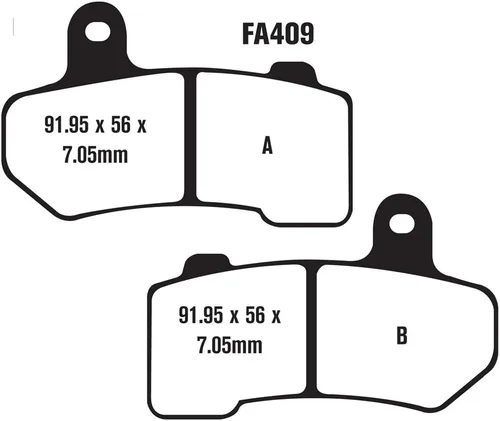 Miniatura 2 de Kit completo de cambio de pastillas de frenos EBPCK1027 sinterizadas EBC Brakes Doble-H